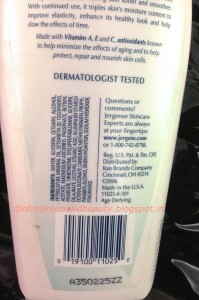 Jergens Age Defying Multi-Vitamin Moisturizer Review