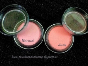 Purely Pro Cosmetics Blush swatches - Universal and Lovely Review