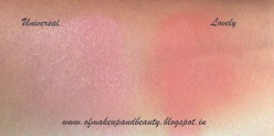 Purely Pro Cosmetics Blush swatches - Universal and Lovely Review