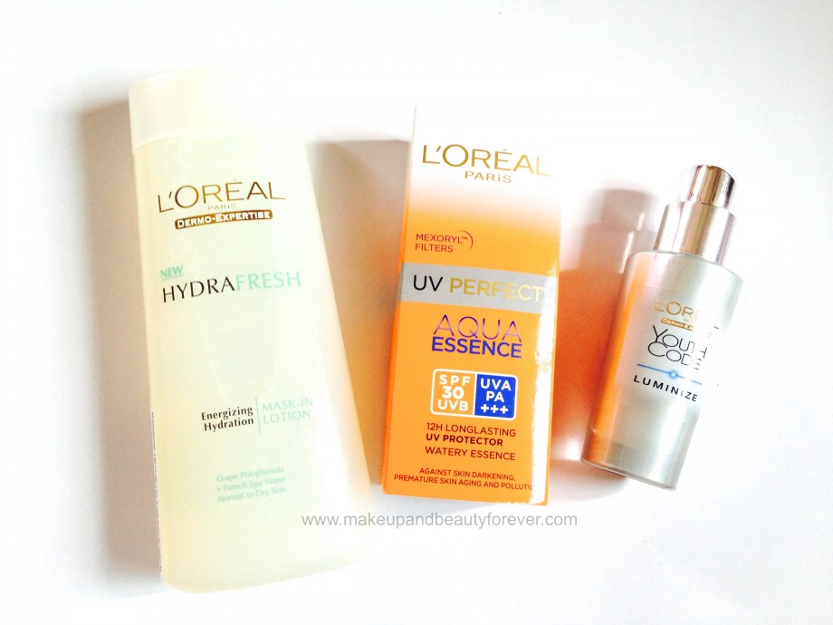 L'Oreal Paris skin care Products in India