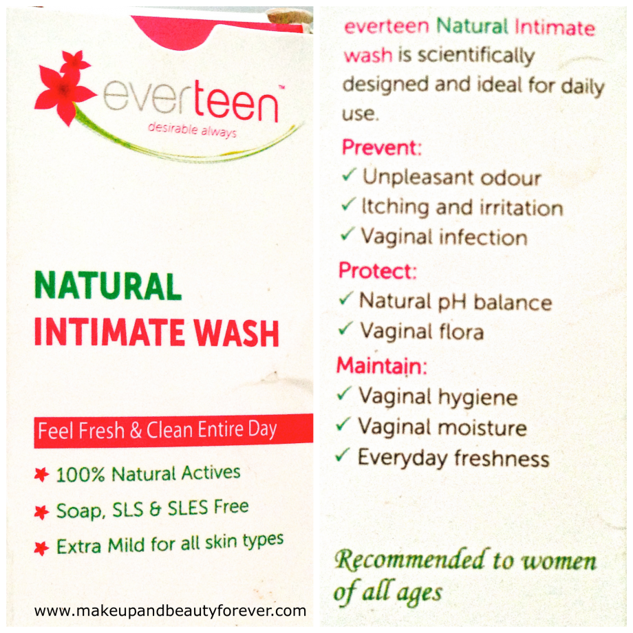 Everteen Natural Intimate Wash Review 
