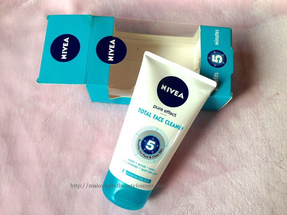 Nivea Pure Effect total face cleanup review