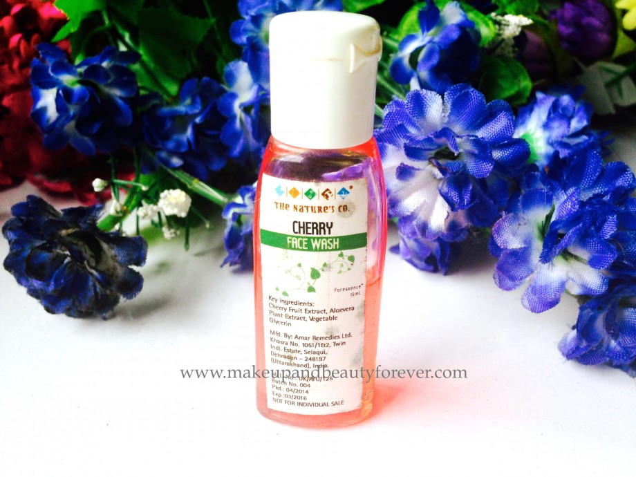 The Nature's Co Cherry Face Wash Review 