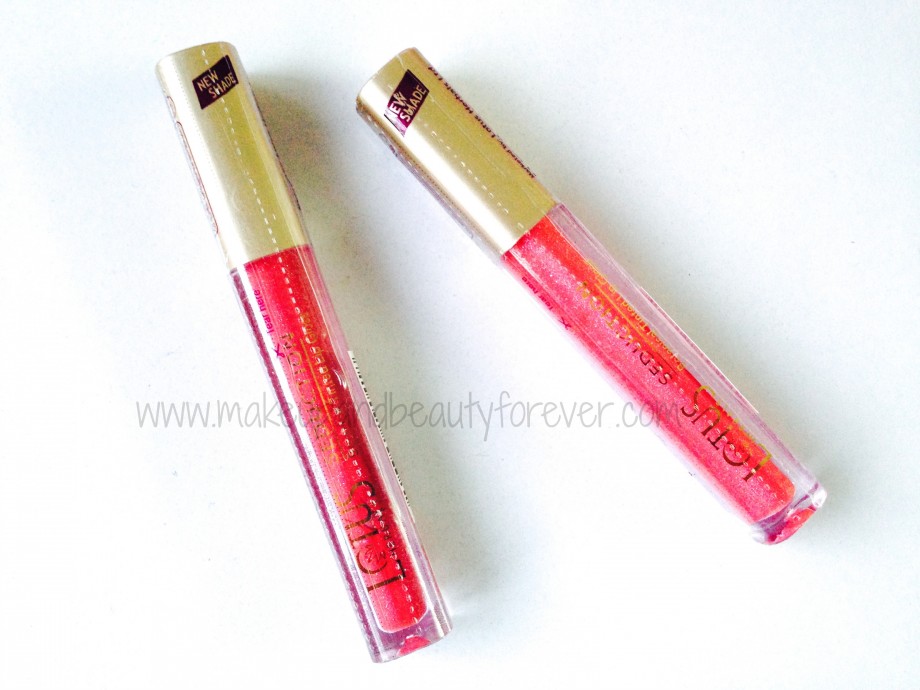 Lotus Herbals Seduction Lip Glosses all shades swatch and price