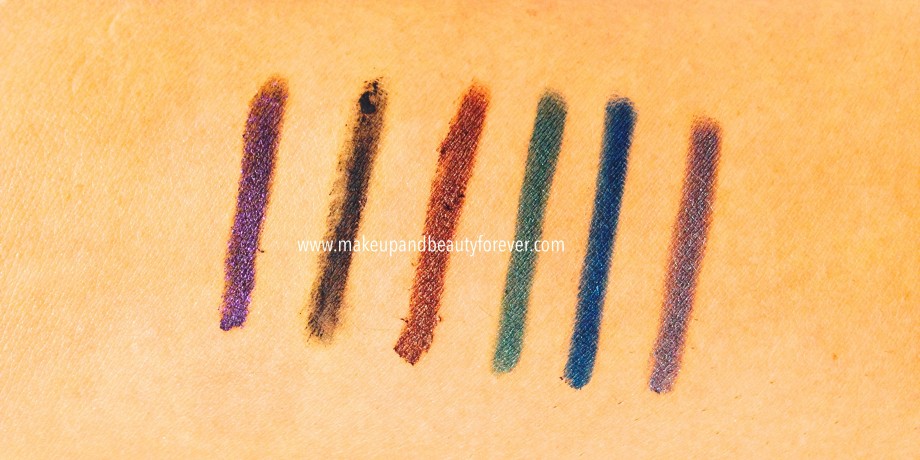 All Chambor Geneva Dazzle Transfer Proof Smooth Eye Pencils Review, Shades, Swatches, Price Details