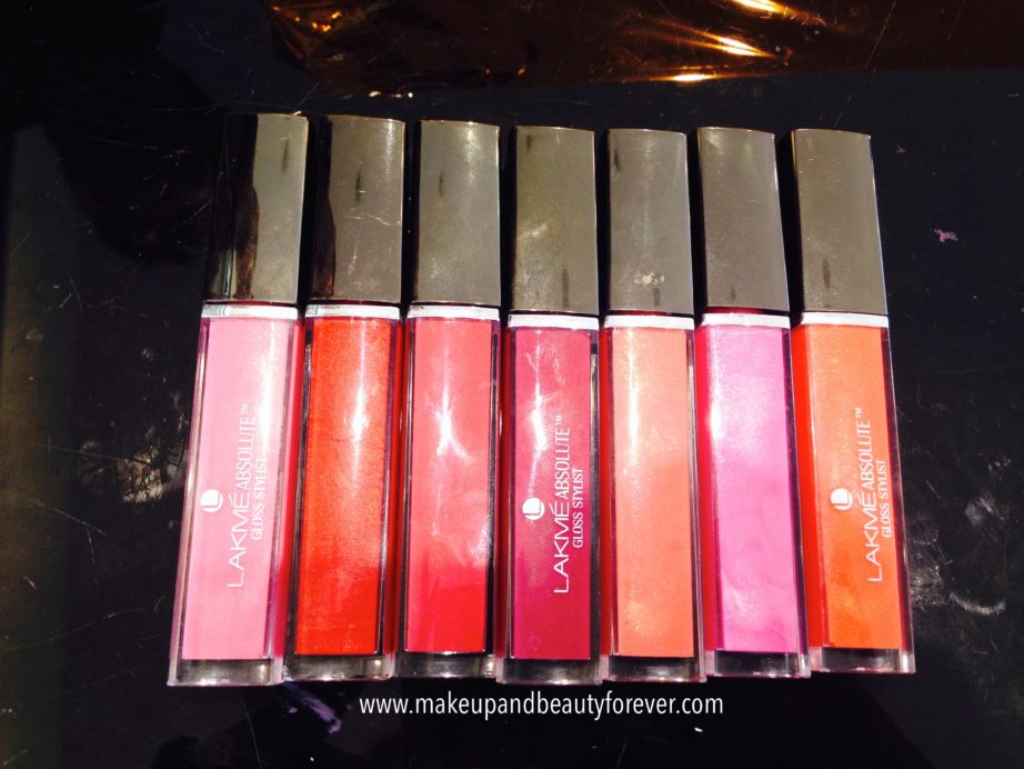 All Lakme Absolute Gloss Stylist Lip Gloss Review, Shades, Swatches, Price and Details