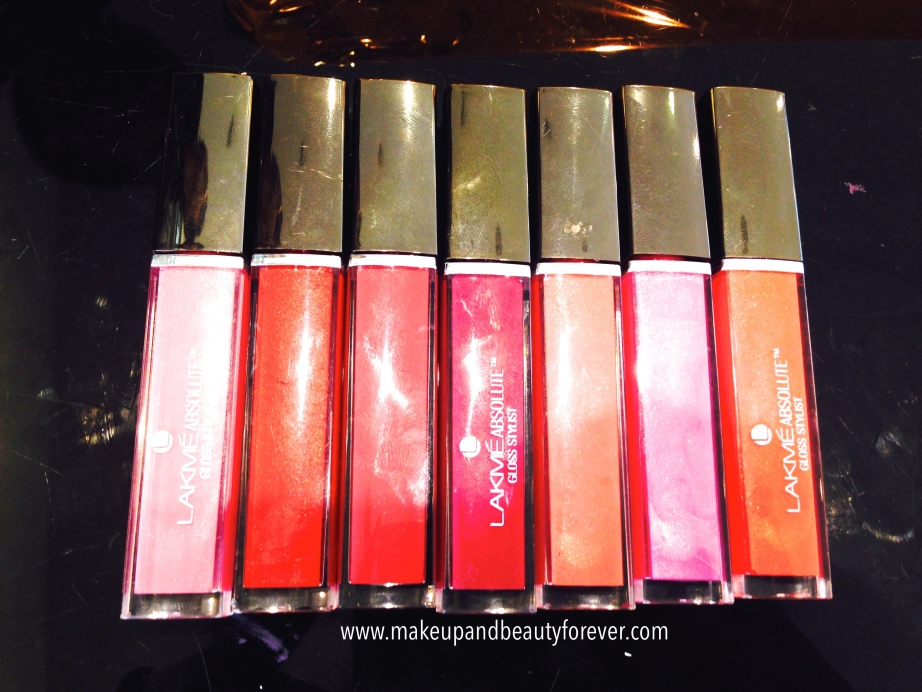 All Lakme Absolute Gloss Stylist Lip Gloss Review, Shades, Swatches Price and Details