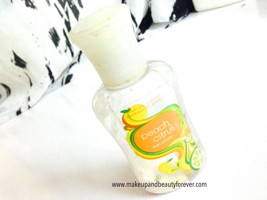 Bath and Body Works Peach Citrus Body Lotion Review India