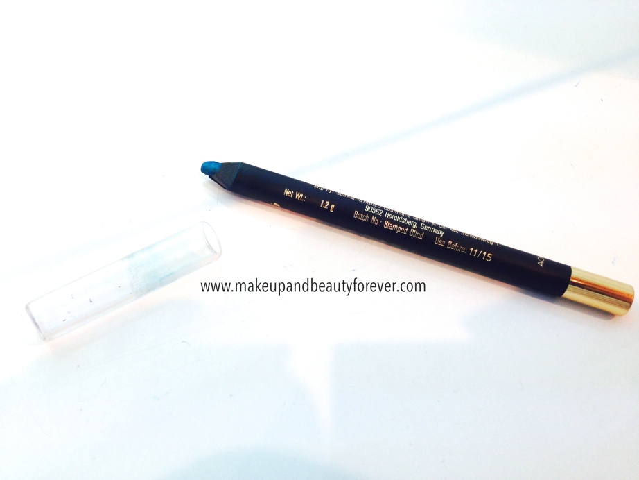 Lakme 9 to 5 Glide On Eye Color Aqua Marine Review Swatches, Price and Details