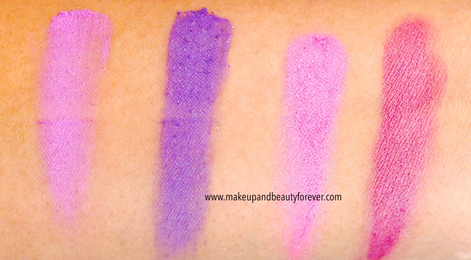 Lakme Absolute Drama Stylist Eye Shadow Duos Purple Haze and Pink Wink Review Swatches Price Details