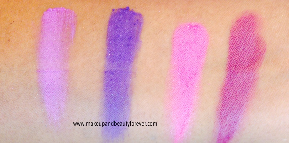 Lakme Absolute Drama Stylist Eye Shadow Duos Purple Haze and Pink Wink Review, Swatches, Price Details