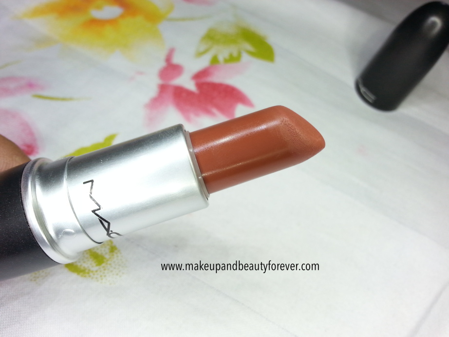 MAC Matte Lipstick Taupe Review, Swatches and LOTD 2
