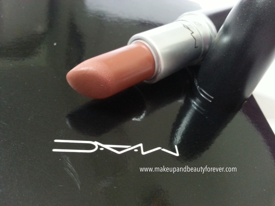 MAC Matte Lipstick Taupe Review, Swatches and LOTD 5