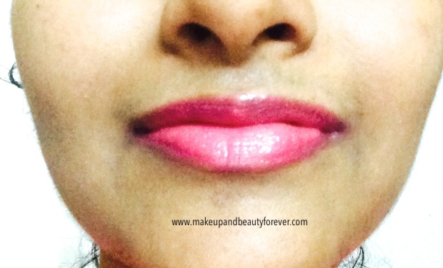 MUA Power Pout Colour Intense Tint and Balm Broken Hearted Review lip swatch