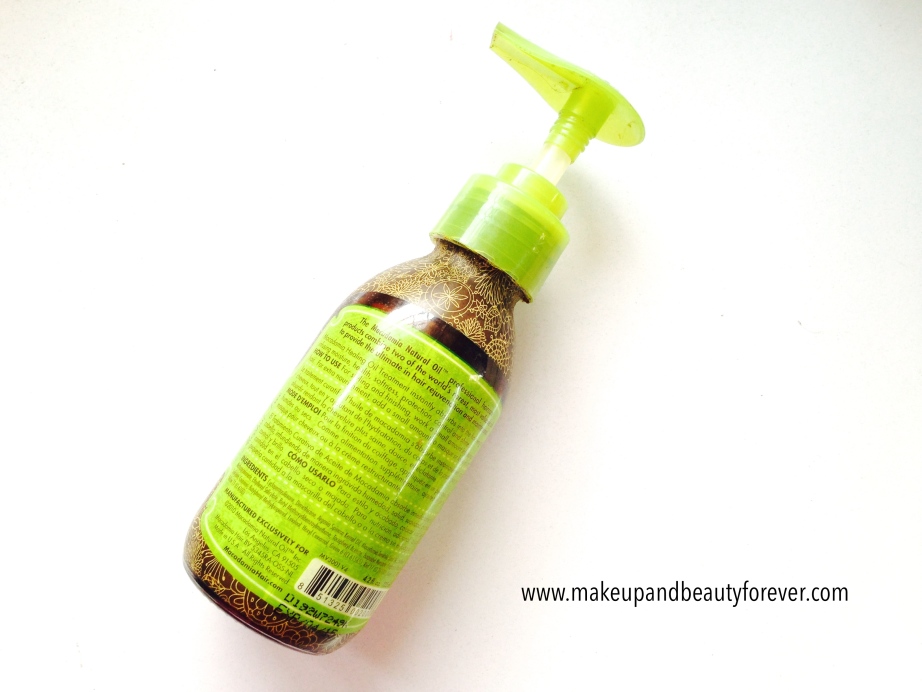 Macadamia Natural Oil Healing Oil Treatment Review India