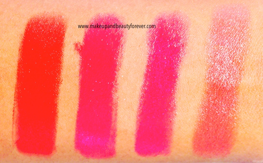 Maybelline Color Sensational Lipstick Fatal Red 530, Berry Brilliant 996, Fuchsia Crystal 994, Summer Sunset 615 India Price