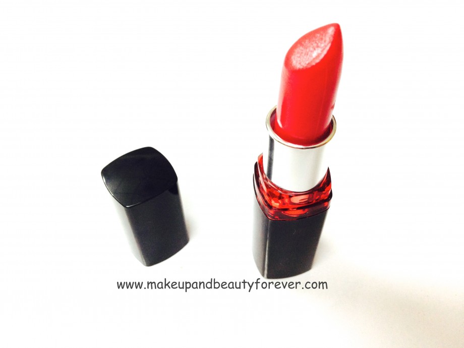 Maybelline Color Show Lipstick Cherry Crush 207 Review Swatch Price FOTD