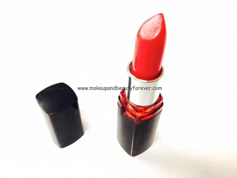 Maybelline Color Show Lipstick Cherry Crush 207 Review Swatch, Price, FOTD