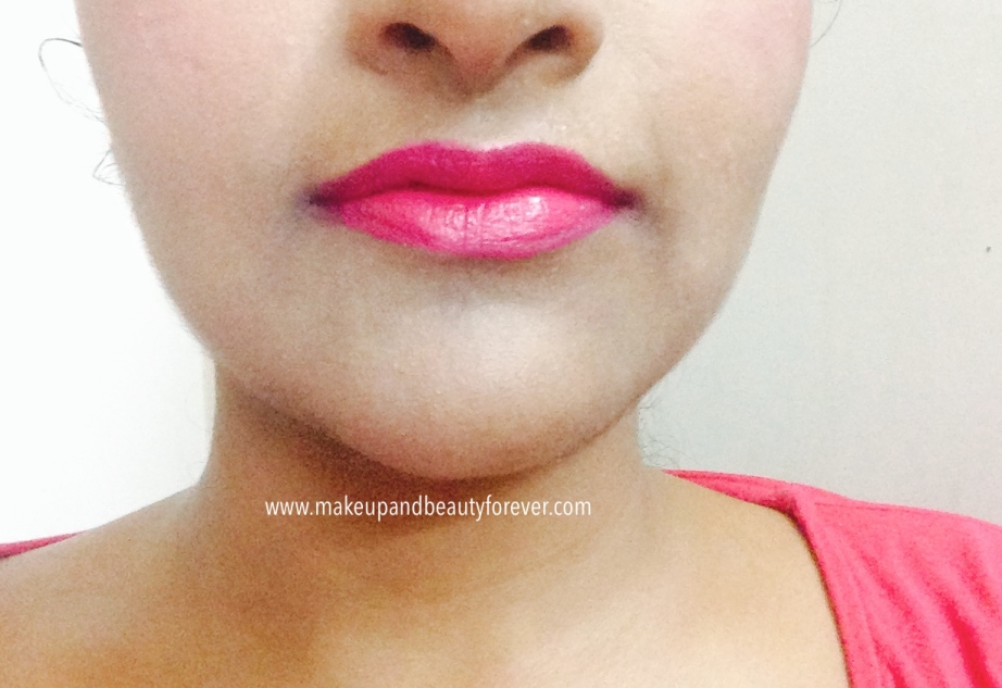 Maybelline ColorShow Lipstick Fuchsia Flare 110 Review, Swatch Price, FOTD