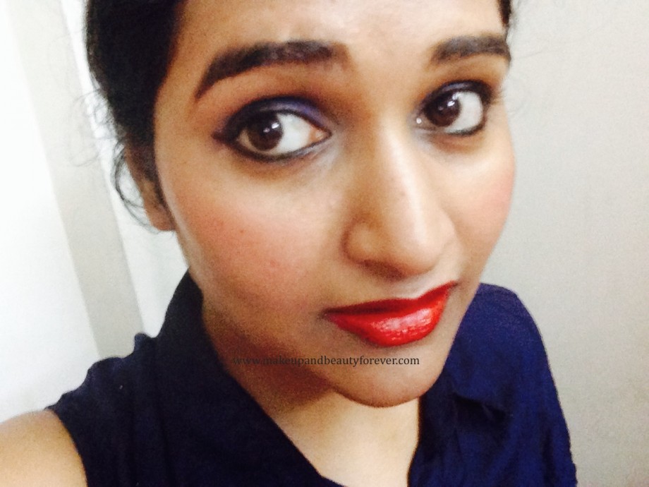 Maybelline ColorShow Lipstick Red Rush 211 Review, Swatch, Price, FOTD Dr Astha