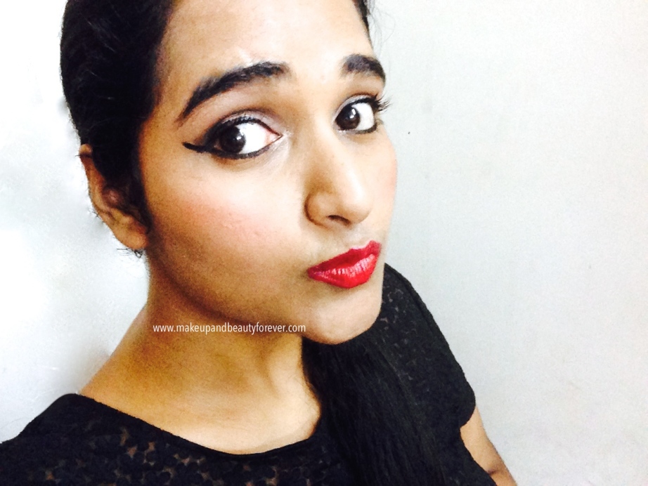 Maybelline ColorShow Lipstick Ruby Twilight 208 Review, Swatch, Price, FOTD Astha Goel