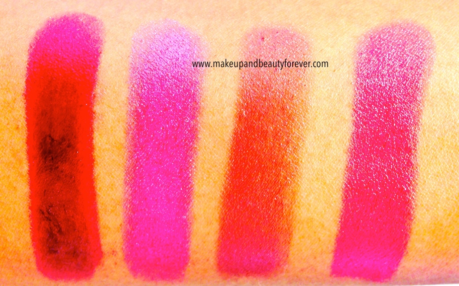 Maybelline The Jewels Color Sensational Lipstick Refined Wine 82, Rose Quartz 1432, Crazy for Coffee 275, Hooked On Pink 65