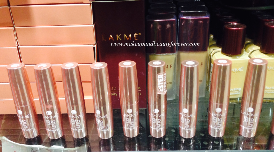 All Lakme 9 to 5 Crease less Lipsticks Review, Shades, Swatches, Price and Details