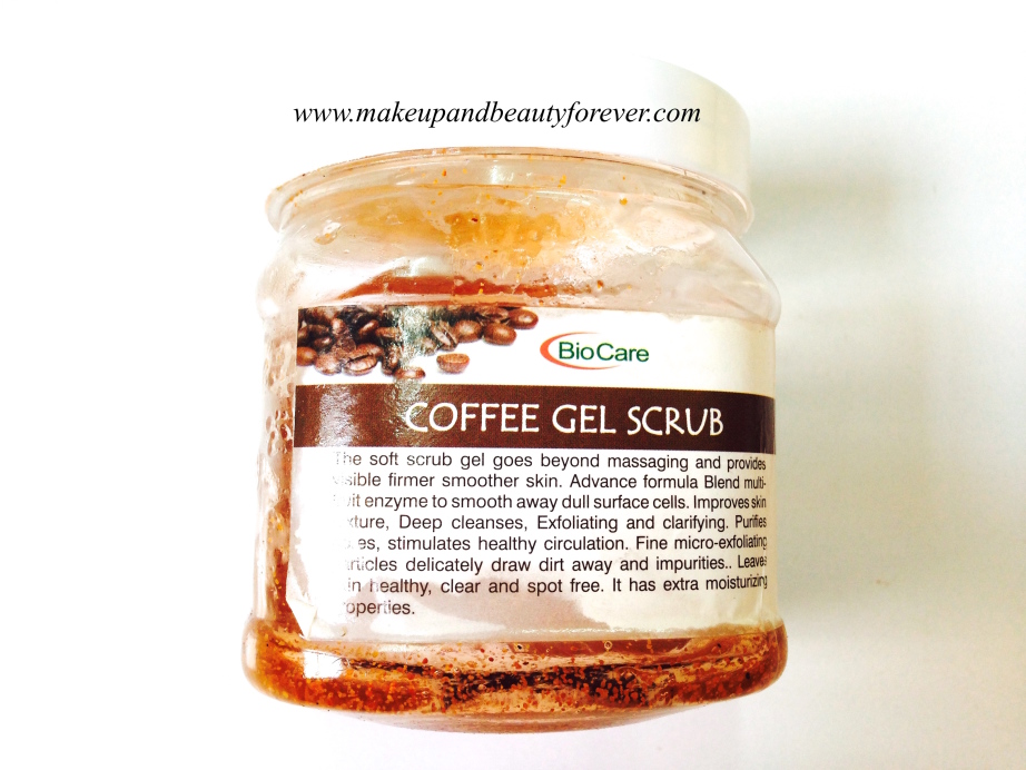 BioCare Coffee Gel Scrub Review