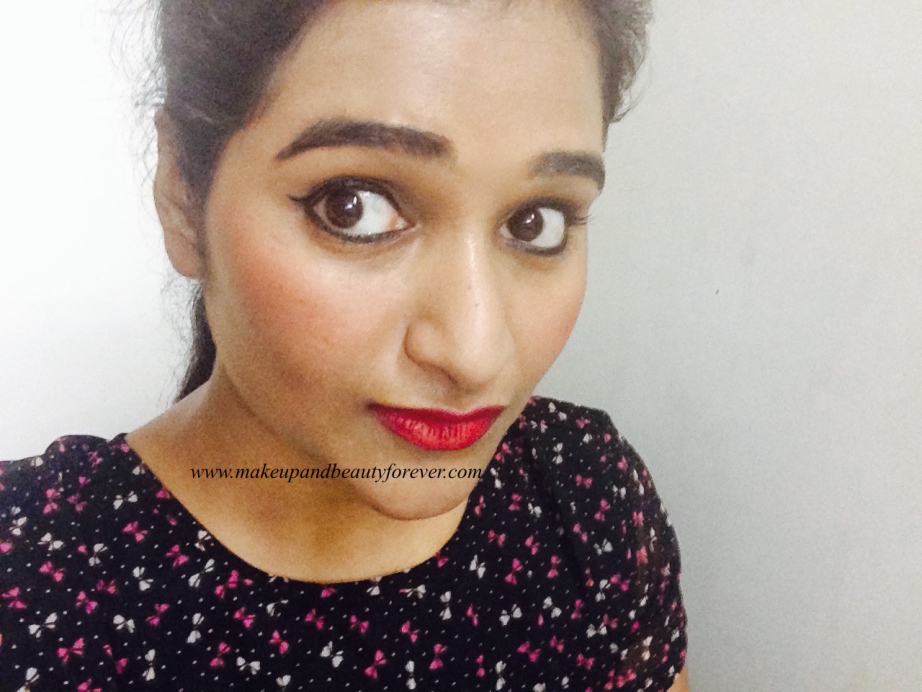 Colorbar Full Finish Long Wear Lipstick Get Ready 11 Review, Swatch, FOTD Astha Goel MBF