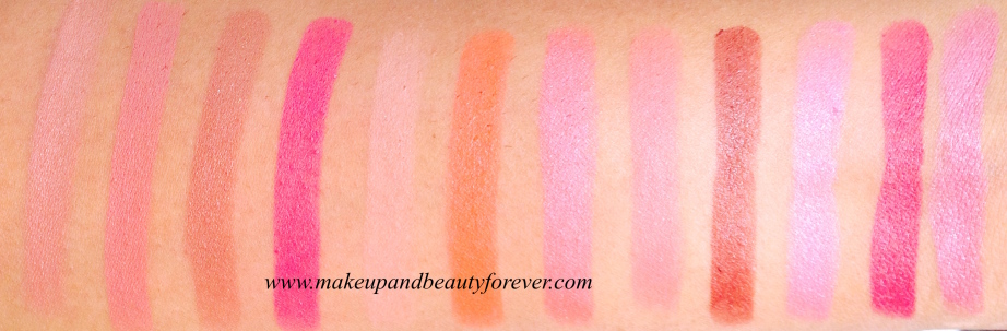 Colorbar Full Finish Long Wear Lipstick Review Craze Peach Peach Rage Spiced Vintage