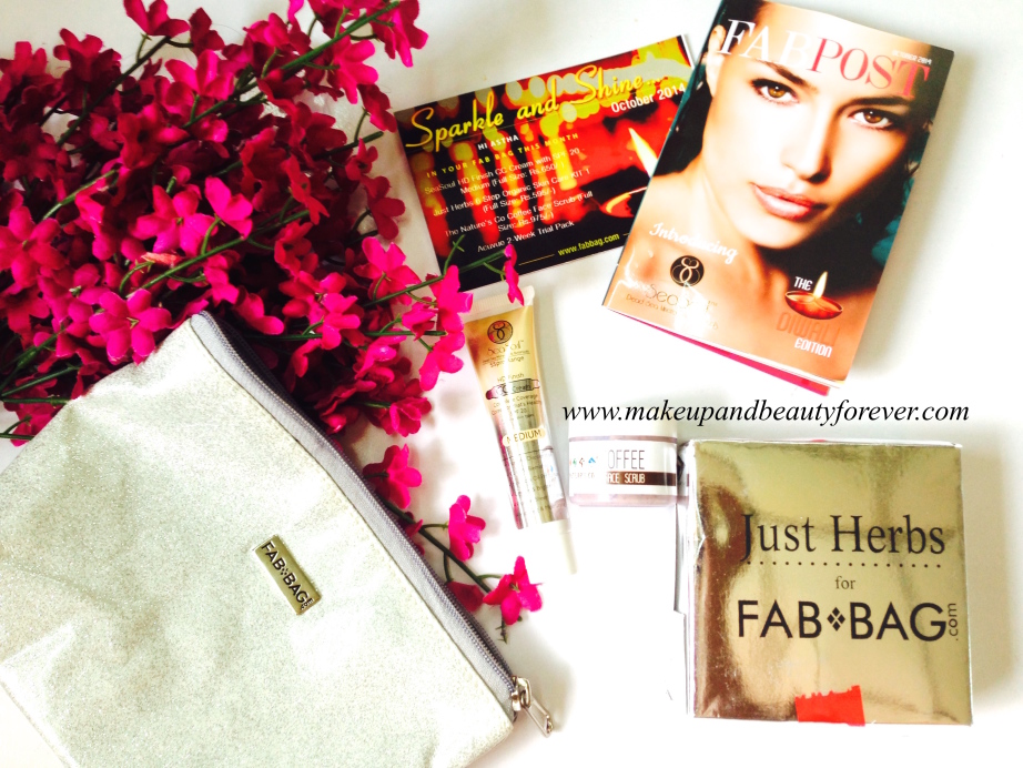 Fab Bag October 2014 Review products