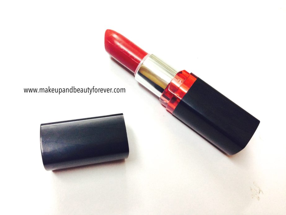 Maybelline ColorShow Lipstick Red My Lips 202 Review Swatch, Price, FOTD