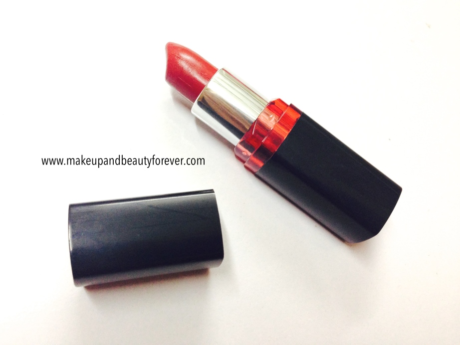 Maybelline ColorShow Lipstick Red My Lips 202 Review, Swatch Price, FOTD