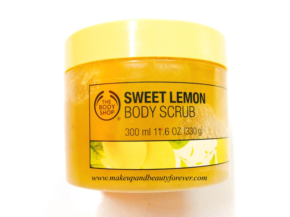 The Body Shop Sweet Lemon Body Scrub Review India