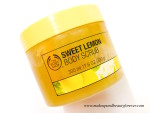 The Body Shop Sweet Lemon Body Scrub Review  