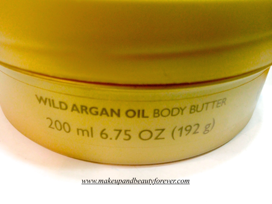 The Body Shop Wild Argan Oil Body Butter Review India