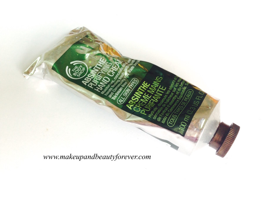 The Body Shop Absinthe Purifying Hand Cream Review