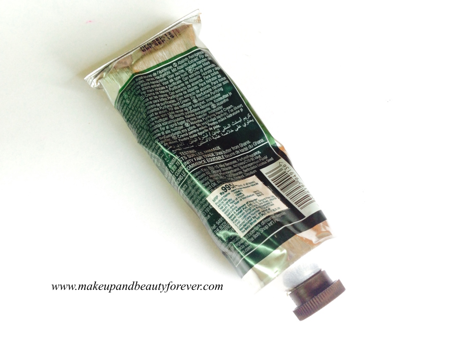 The Body Shop Absinthe Purifying Hand Cream Review MBF