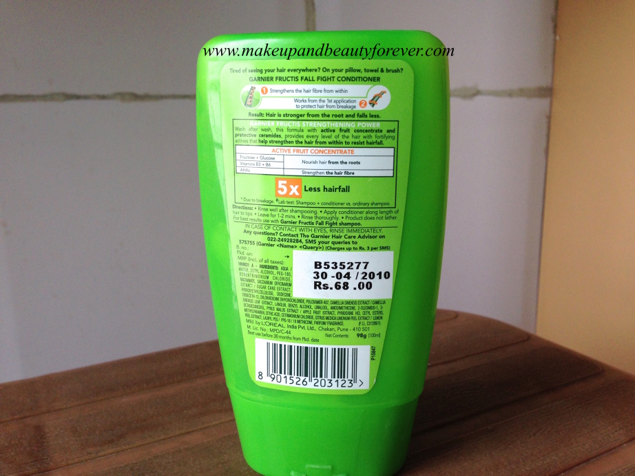 Garnier Fructis Fall Fight Anti Hair Fall Fortifying Conditioner
