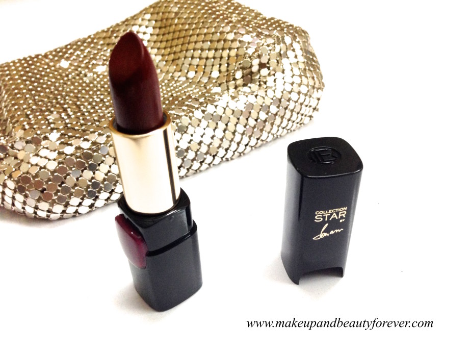 L’Oreal Color Riche Pure Reds Star Collection Pure Garnet Lipstick Review Swatch LOTD FOTD 2