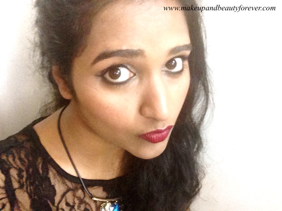 L’Oreal Color Riche Pure Reds Star Collection Pure Garnet Lipstick Review Swatch LOTD FOTD Astha Goel Sonam Kapoor 2