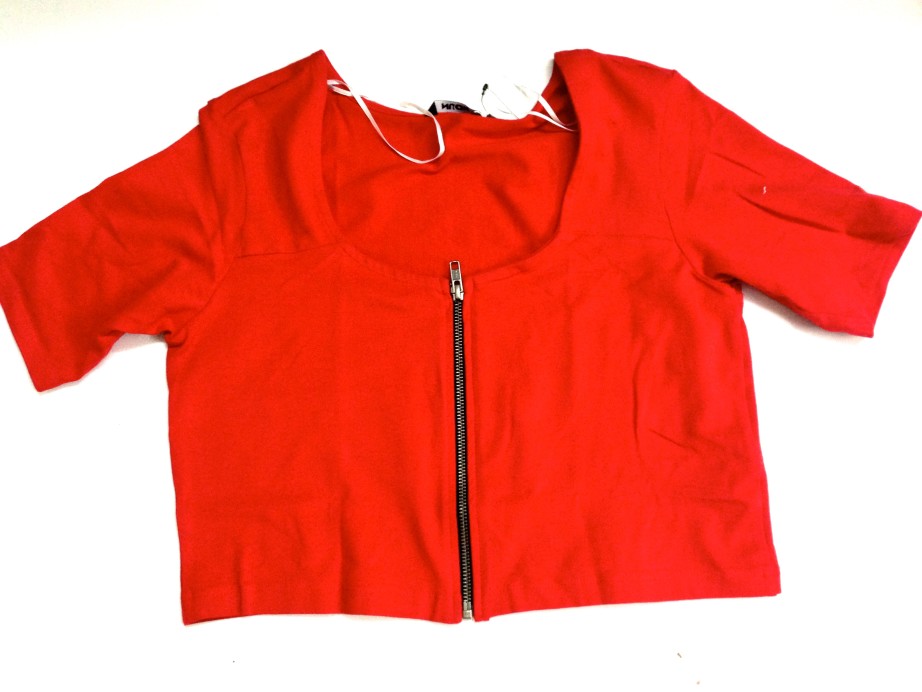 red blouse top