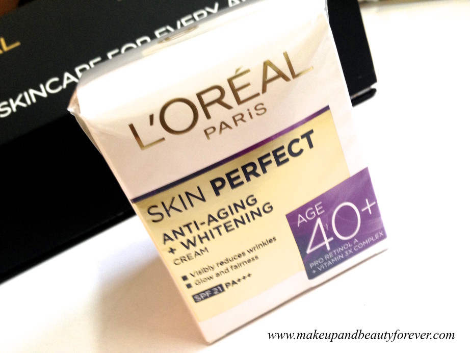 L'Oreal Paris India Skin Perfect Range - Skin Care for every Age 40+ Skin Perfect cream