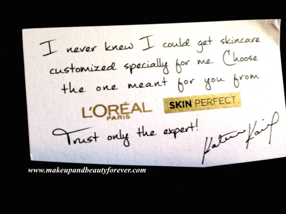 L'Oreal Paris India Skin Perfect Range - Skin Care for every Age Katrina Kaif