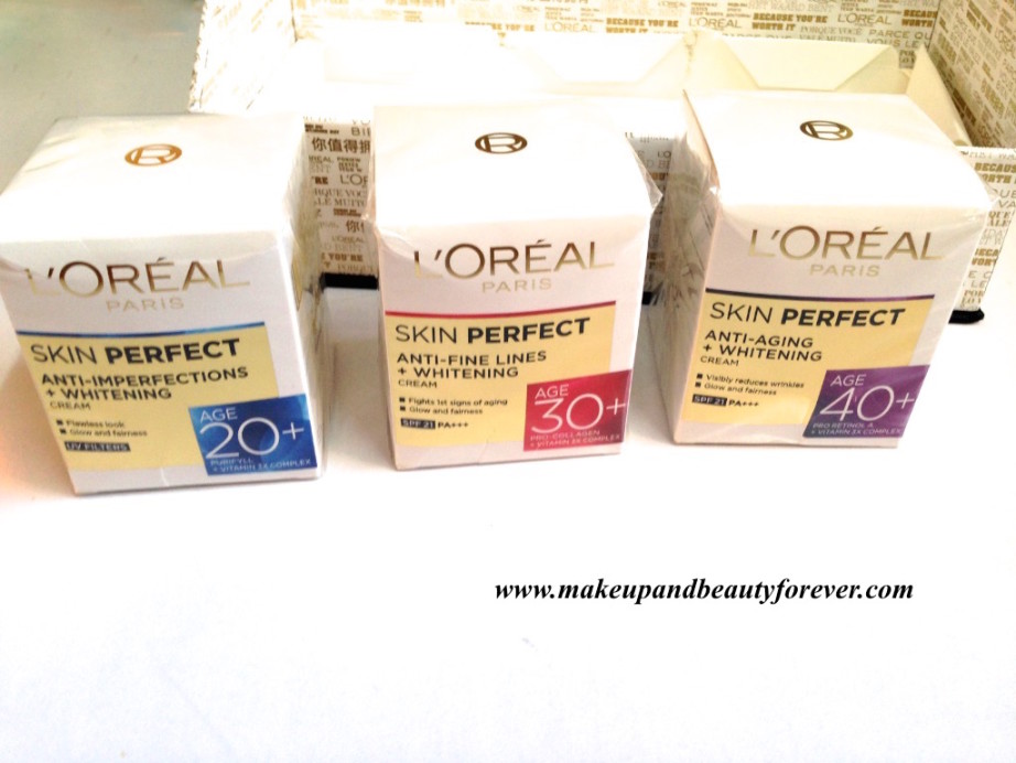L'Oreal Paris India Skin Perfect Range - Skin Care for every Age MBF