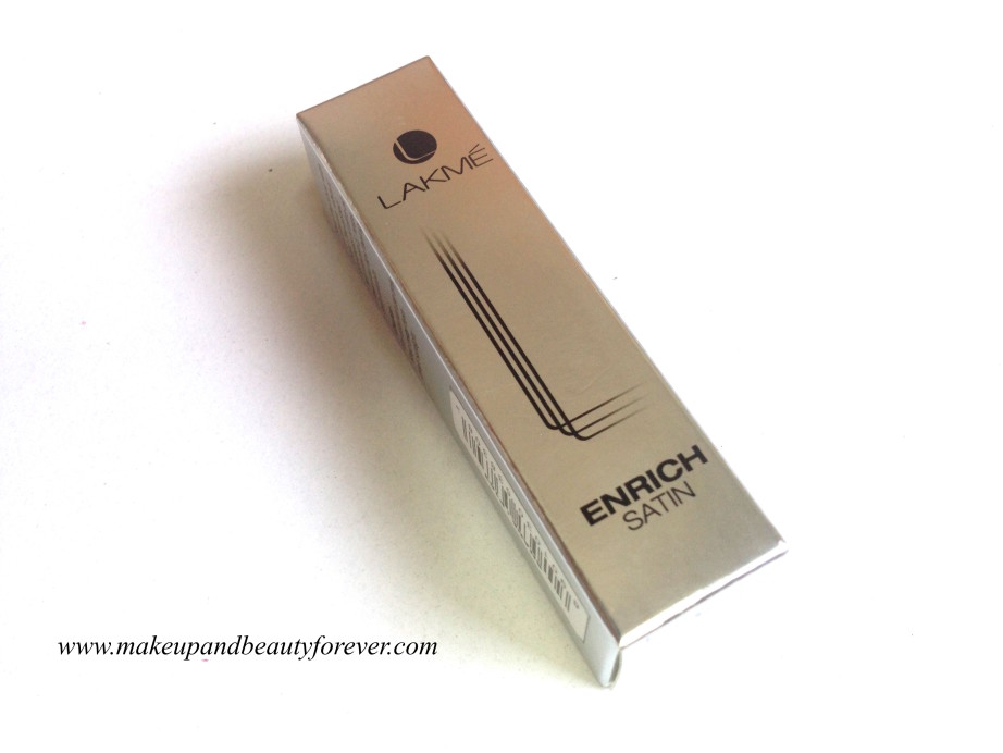 All New Lakme Enrich Satin Lipstick Review, Shades, Swatches, Price and Detail