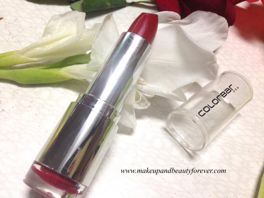 Colorbar Velvet Matte Lipstick 83 V All Fired Up 1 Review India