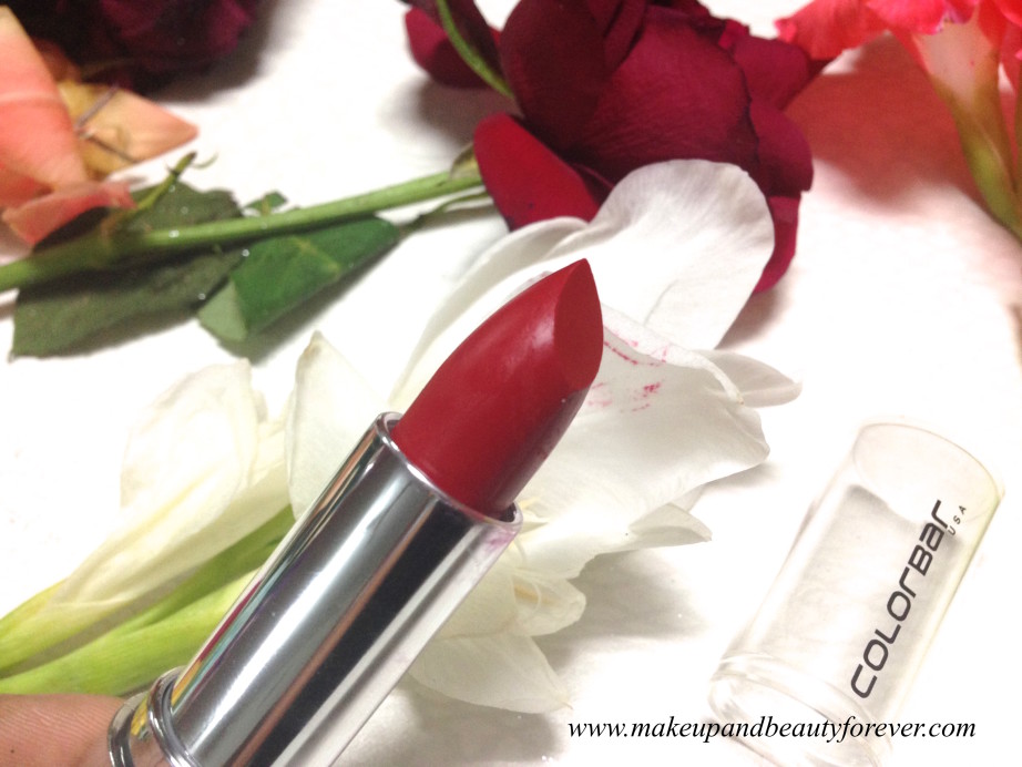 Colorbar Velvet Matte Lipstick 83 V All Fired Up 1 Review MBF India