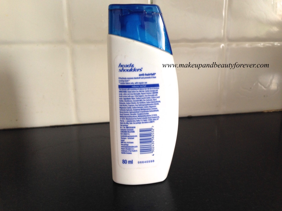 Head & Shoulders Anti Hair Fall Anti Dandruff Shampoo Review 2