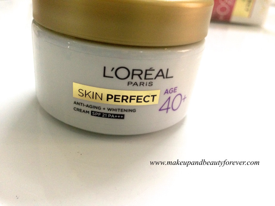 L'Oreal Paris Skin Perfect Anti-Aging + Whitening Cream For Age 40+ Review for older